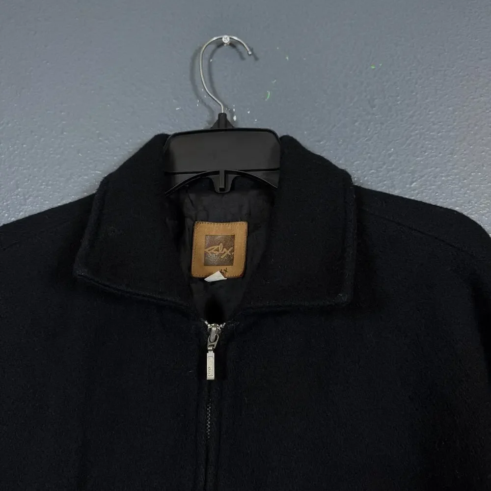 RLX RELAX L men’s 1998 vintage black wool jacket Portland Amsterdam New York
